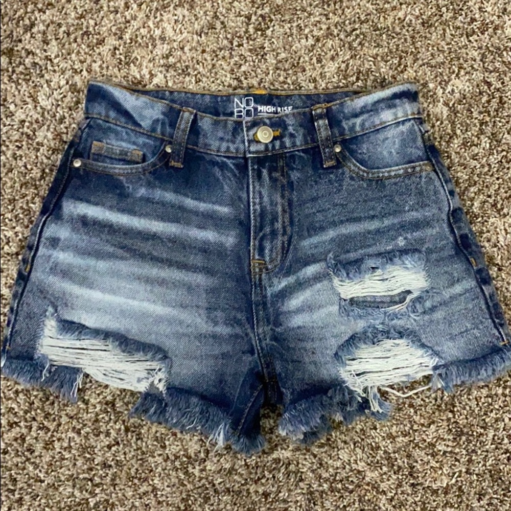 High Rise Jean shorts